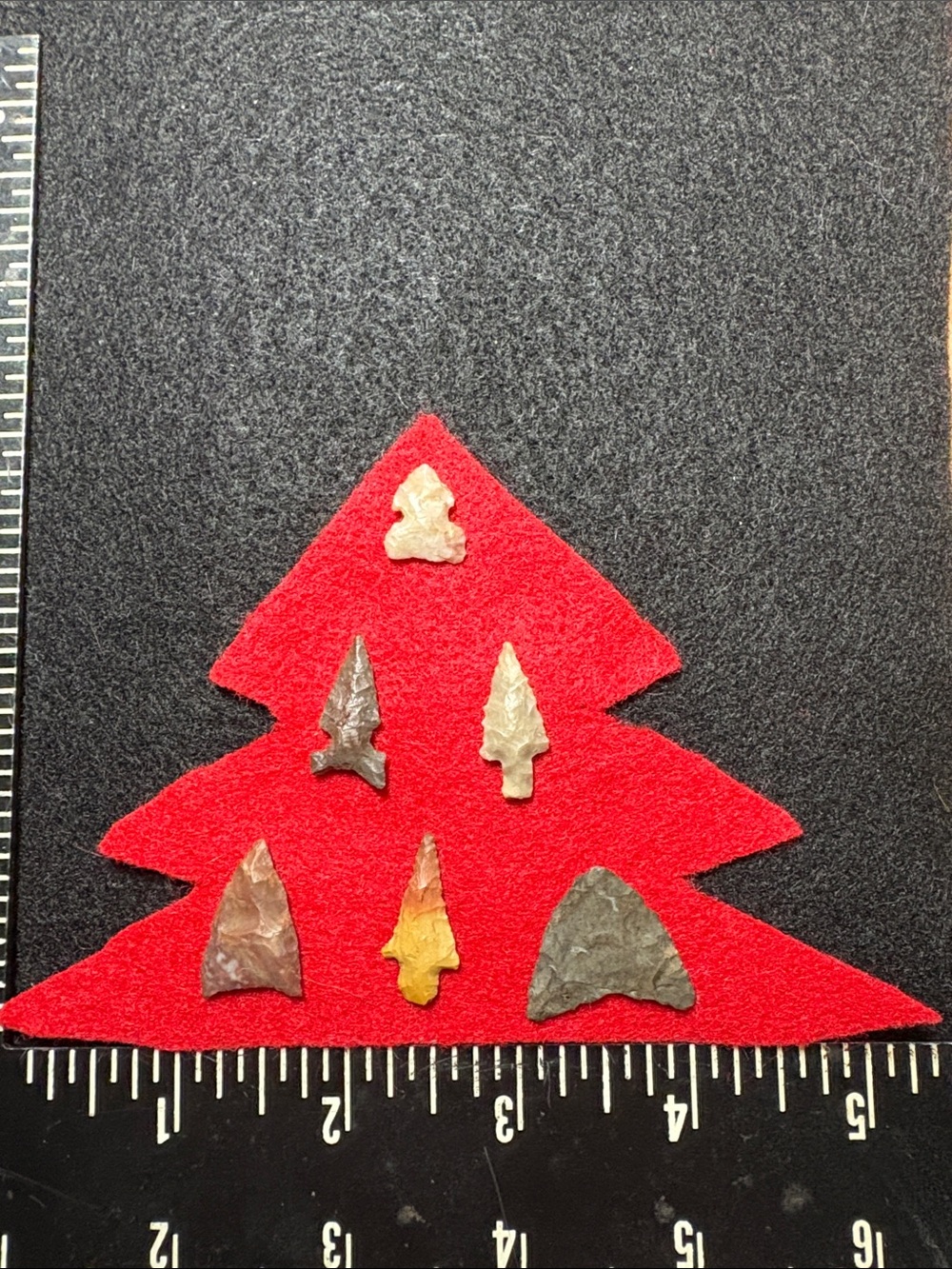 6 “Mini” Authentic Arrowheads from Nocona Texas. In our family since late 1950’s